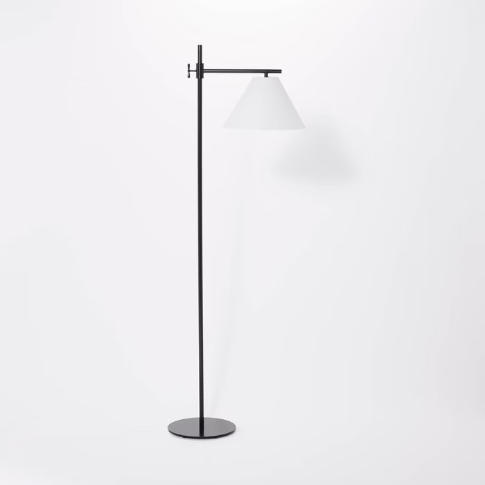 Downbridge Metal Floor Lamp (Includes LED Light Bulb) Black - Threshold™ designed with Stud... | Target