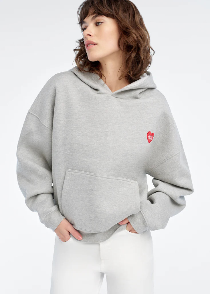 THE FAVORITE DAUGHTER HEART EMBROIDERED HOODIE | Favorite Daughter