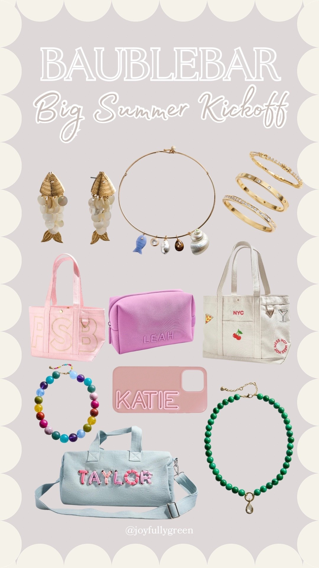 Baublebar big summer kickoff sale // jewelry // accessories // personalized gift // Mother’s Day gift idea // tote // gemstone necklace // earrings 

#LTKSaleAlert #LTKMothersDay