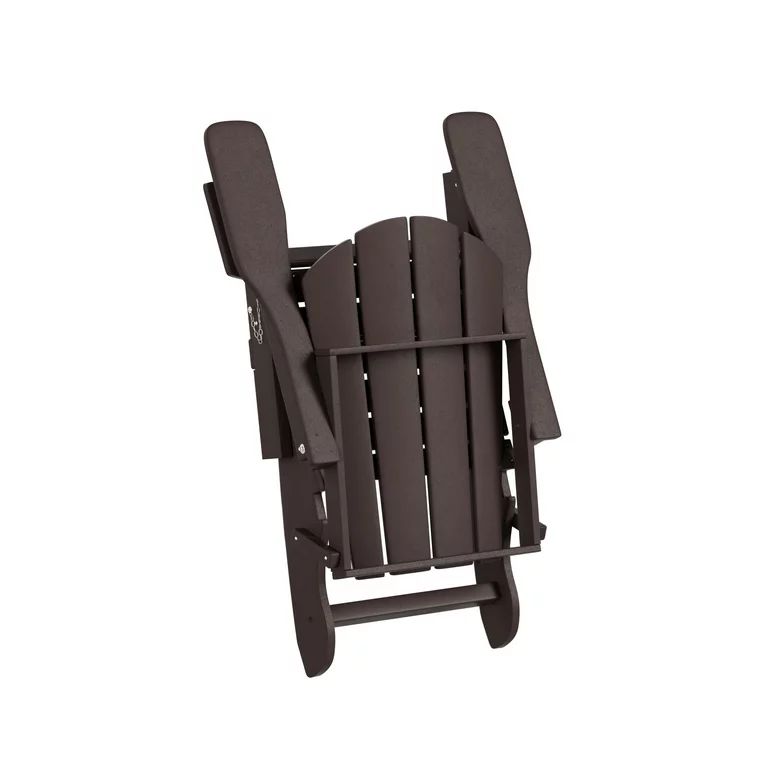 Westintrends Outdoor Folding HDPE Adirondack Chair, Patio Seat, Weather Resistant, Dark Brown - W... | Walmart (US)
