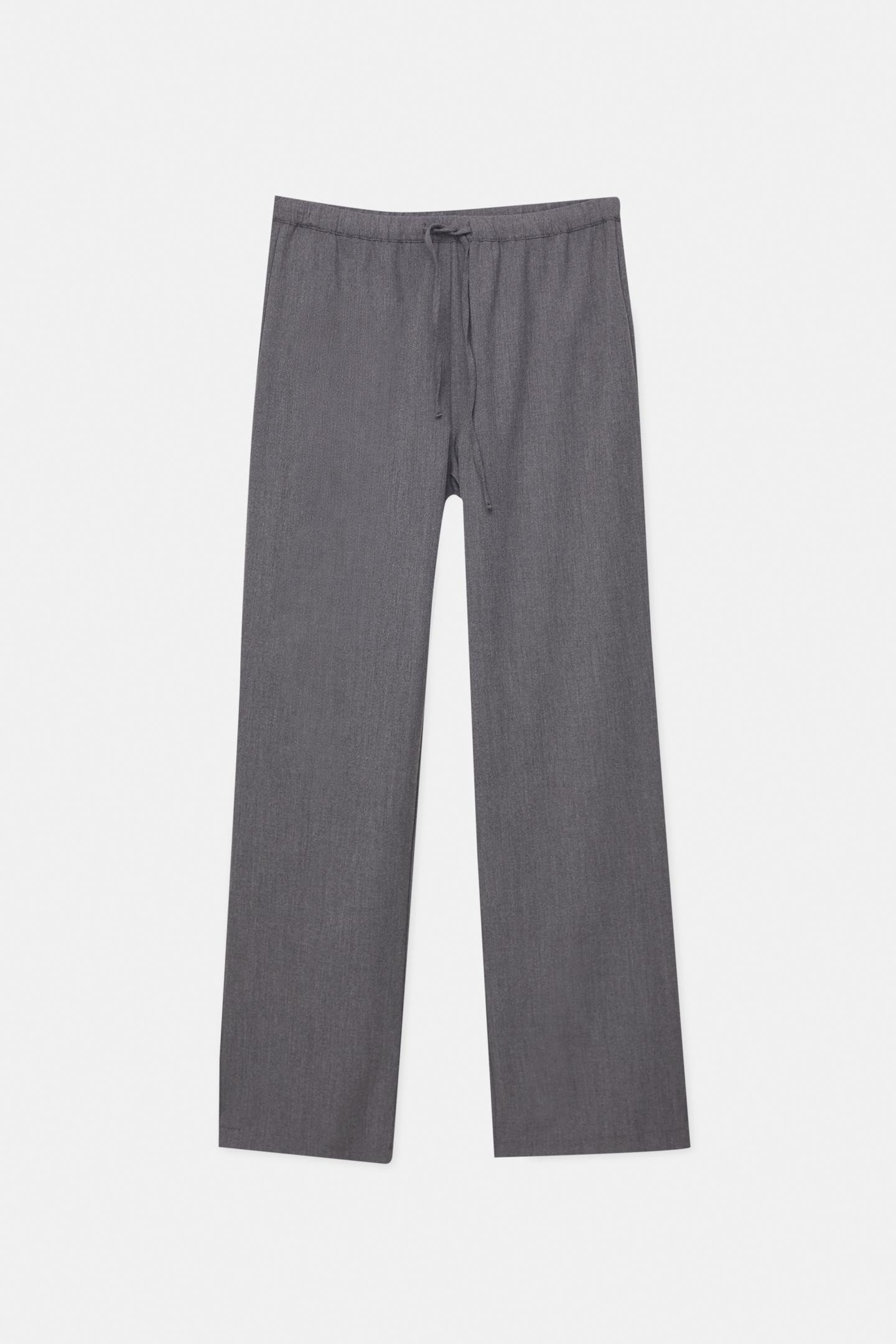 Flowing trousers with elastic waistband | PULL and BEAR UK