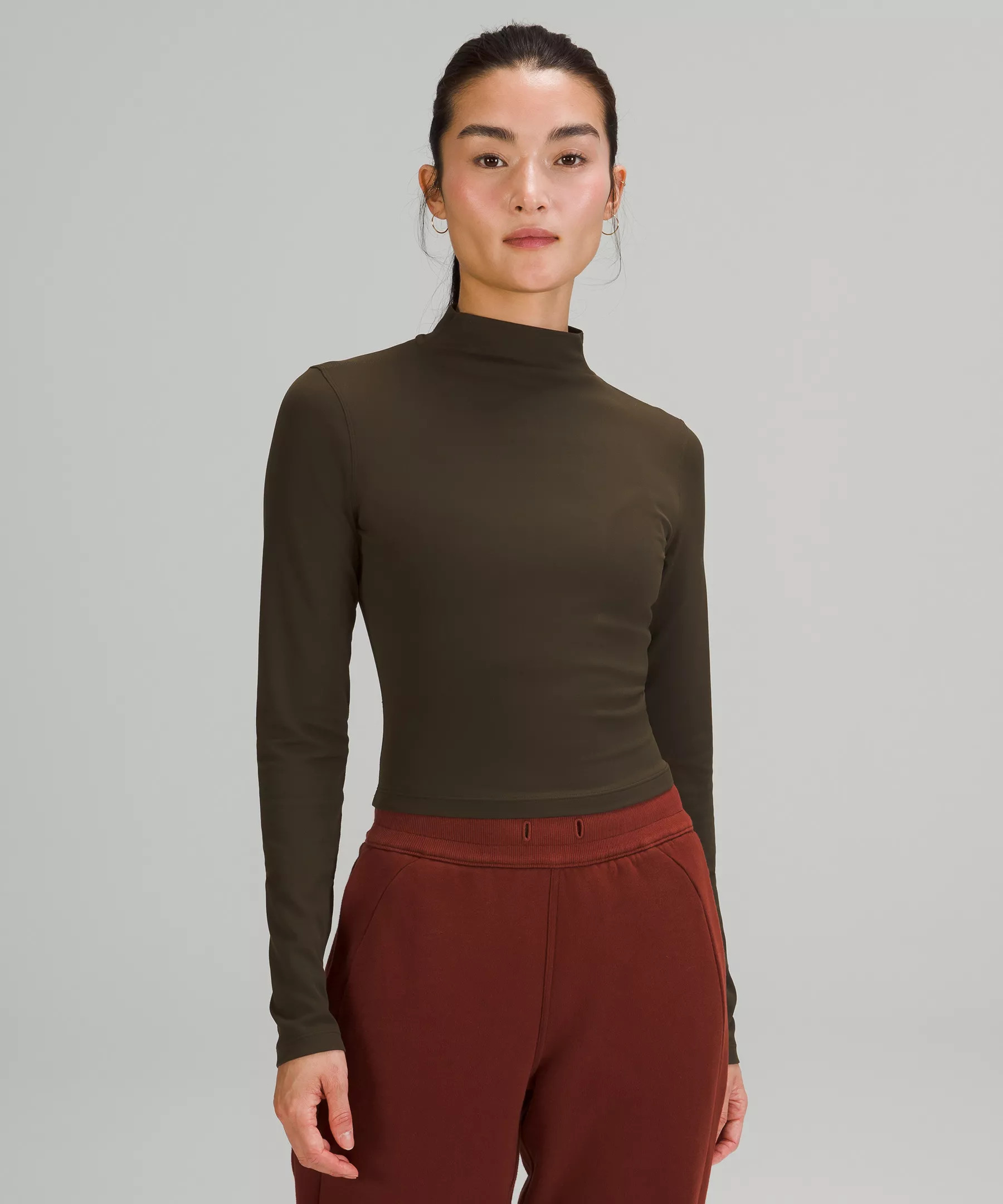 All Aligned Mock Neck Long Sleeve Shirt | Lululemon (US)