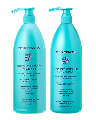 BIOKERATIN 33.8oz & 33.4oz Extra Thickening Shampoo & Conditioner | Gilt & Gilt City