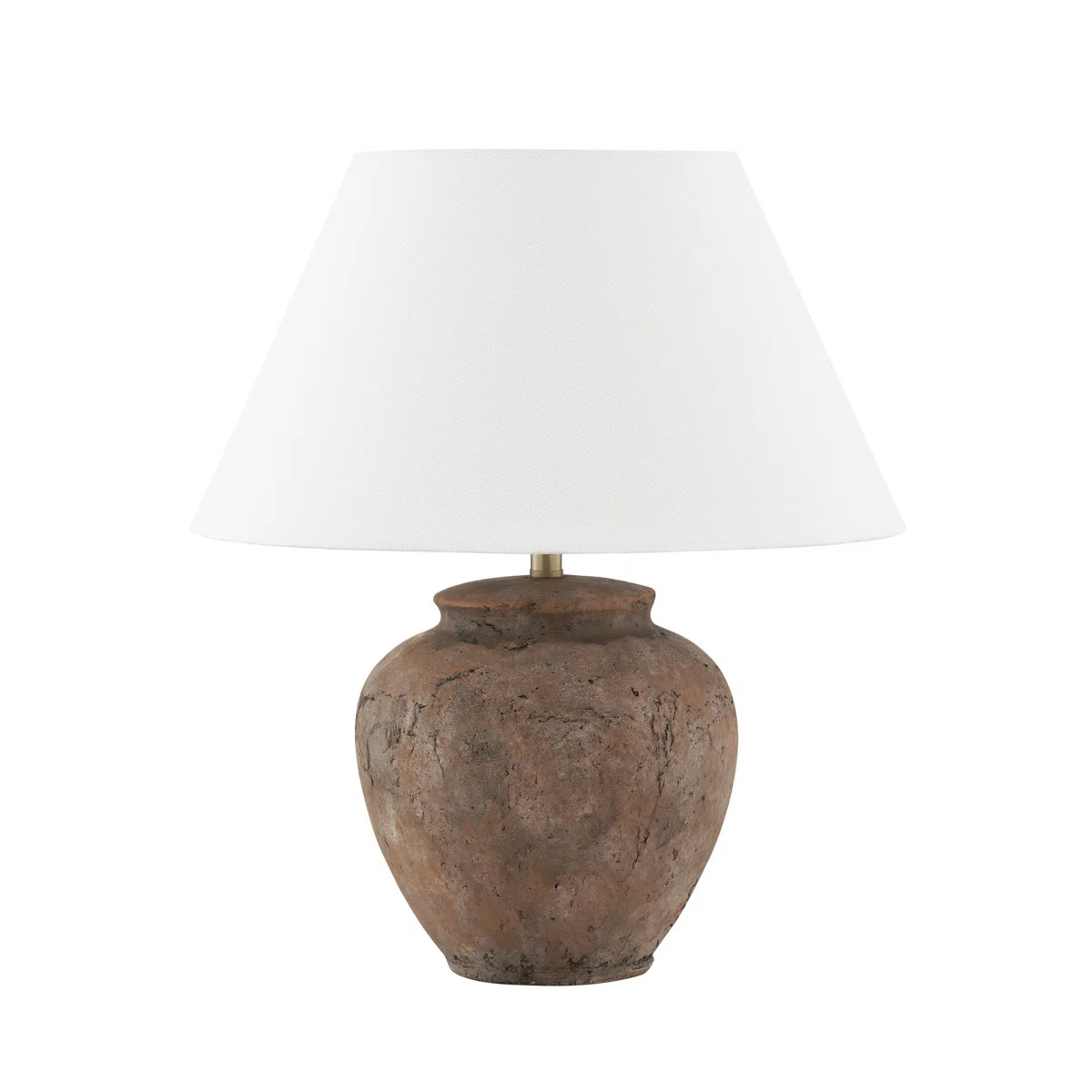 Willhite 16" Table Lamp with Fabric Shade, Brown | Wayfair North America