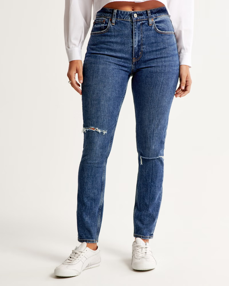 Women's Curve Love High Rise Skinny Jean | Women's | Abercrombie.com | Abercrombie & Fitch (US)