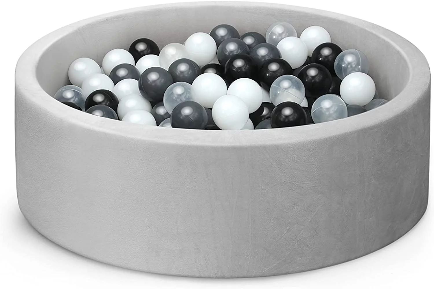 Gray Ball Pit, ∅ 2.75in 200 Balls Included, Memory Foam Ball Pits for Toddlers Soft Children Ro... | Walmart (US)