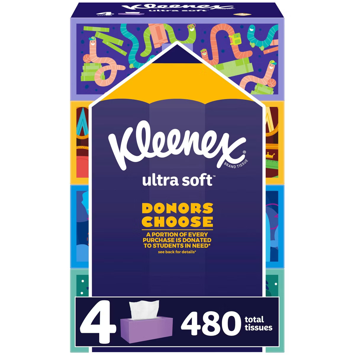 Kleenex Back-To-School Ultra Soft Facial Tissue - 4pk/120ct | Target