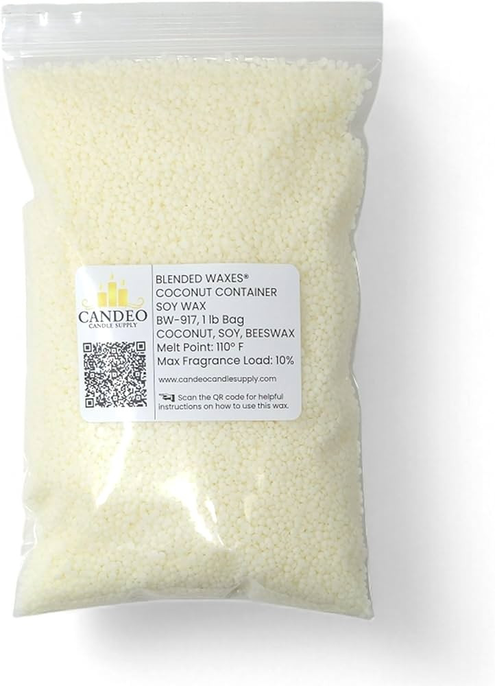 Coconut Beeswax All Natural Soy Container Candle Wax - BW-917-1lb Bag - Candeo Candle Supply | Amazon (US)
