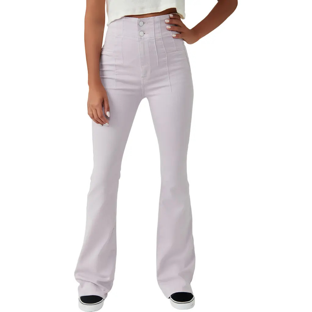 Free People We the Free Jayde Flare Jeans in Lavender at Nordstrom Rack, Size 28 | Nordstrom Rack
