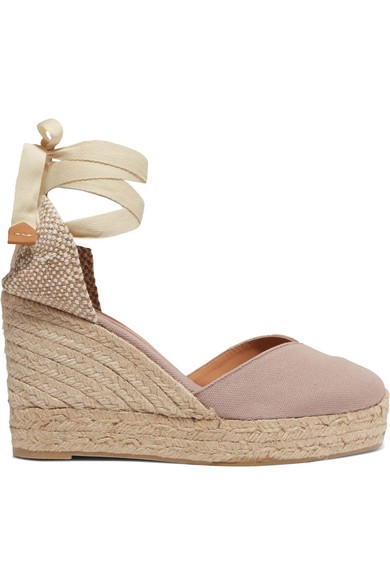 Chiara 80 canvas wedge espadrilles | NET-A-PORTER (US)