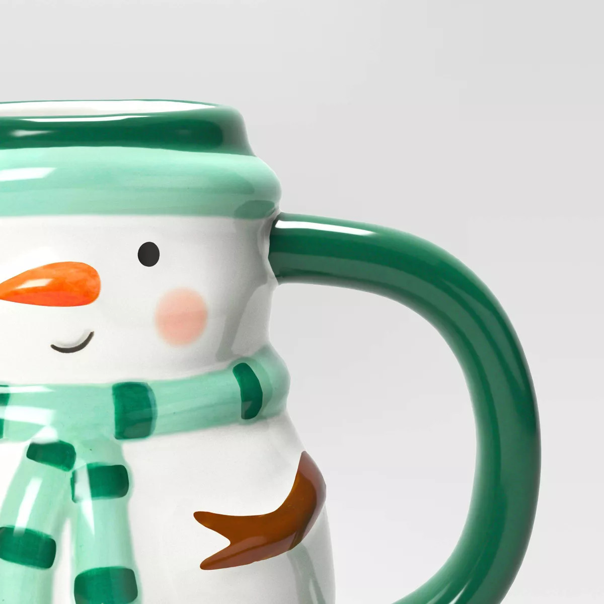 Christmas Earthenware Snowman Mug White - Wondershop™ | Target