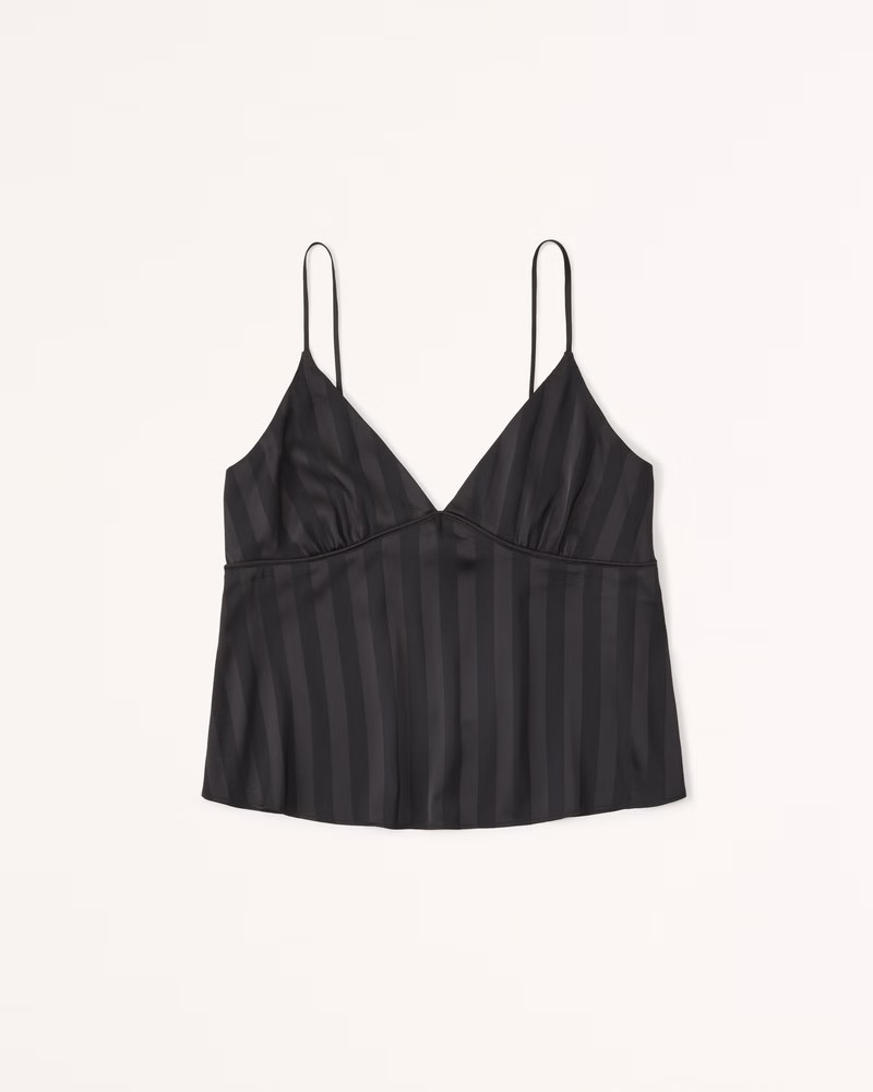 Women's Satin Jacquard Sleep Tank | Women's Intimates & Sleepwear | Abercrombie.com | Abercrombie & Fitch (US)
