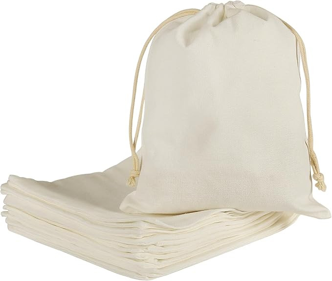 HRX Package 20pcs Muslin Bags 8x10 inches, Cotton Drawstring Bag Fabric Gift Pouches Sachet for J... | Amazon (US)