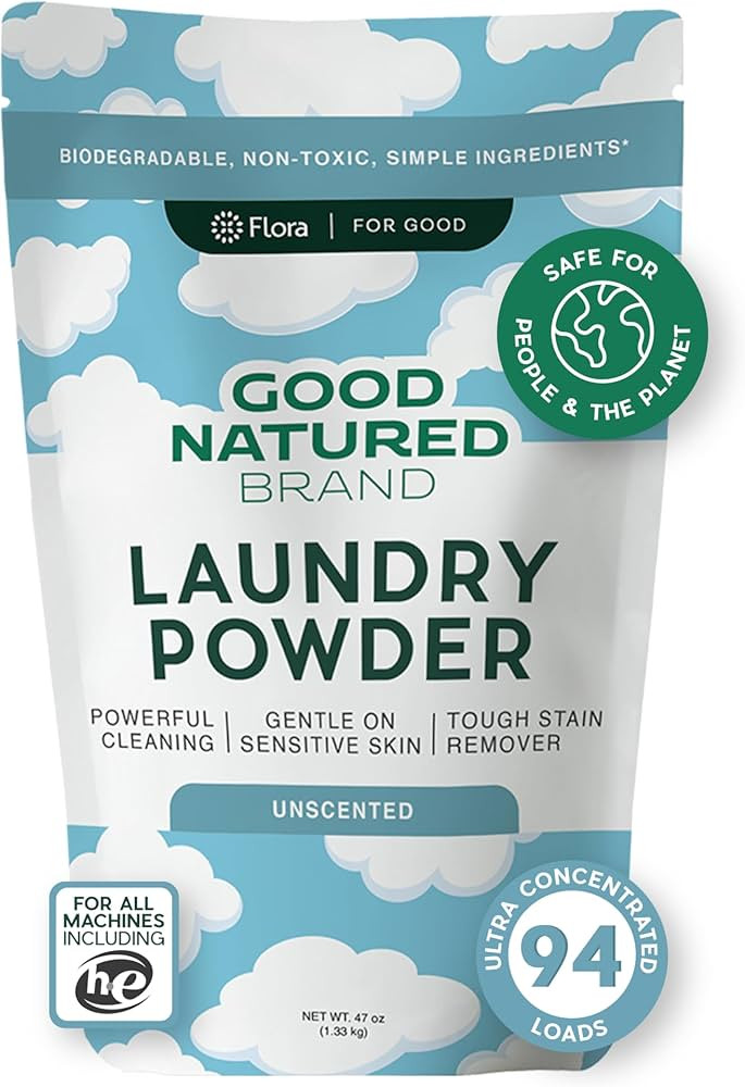 | Natural Laundry Detergent Powder & Washing Soda for Tough Stains & Odors | Hypoallergenic, Safe... | Amazon (US)