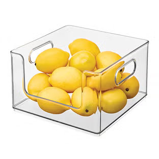 The Home Edit&reg; Open-Front All-Purpose Bin Clear | The Container Store