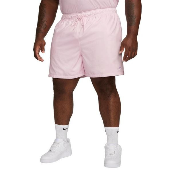 Men's Nike Club Woven Flow Shorts Small Pink Foam /White | Scheels Sports