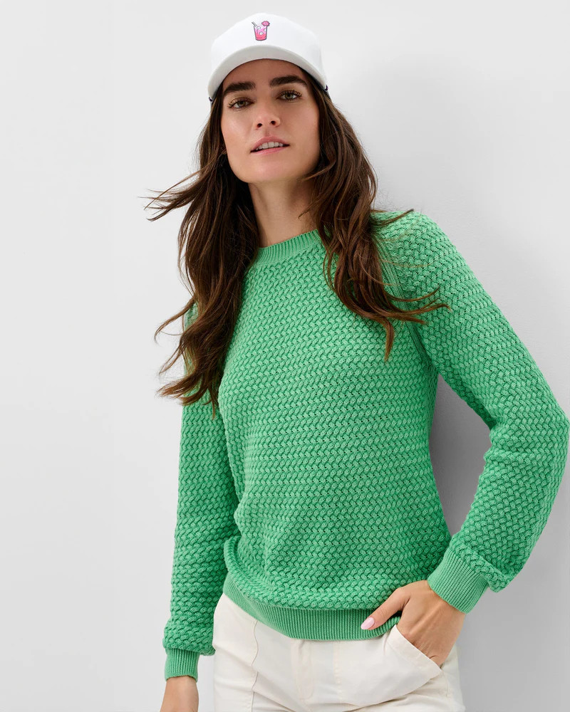 Bridget Garment Dyed Crewneck Sweater | johnnie O
