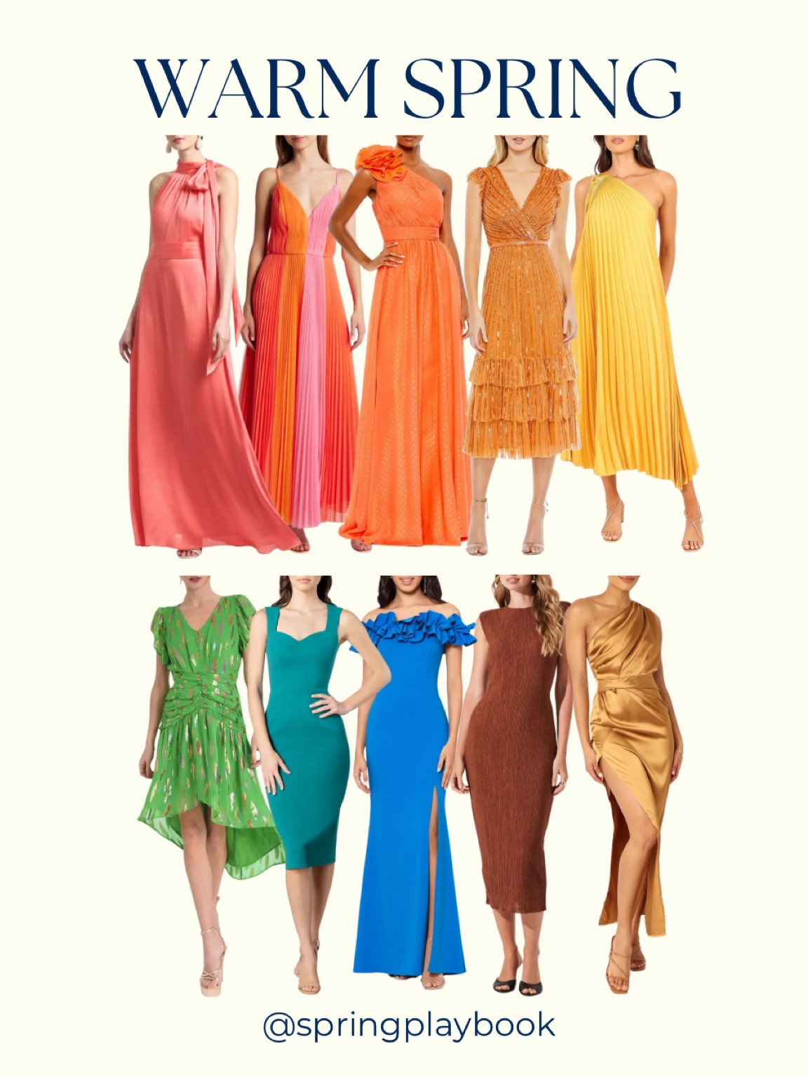 Warm Spring occasion dresses for weddings, galas, & events. 

#createdcolorful #createdcolorfulspring #hocspring #tcispring #pcaspring #lightspring #warmspring #truespring #brightspring #clearspring #paintboxspring #bluespring

#LTKSaleAlert #LTKWedding #LTKParties