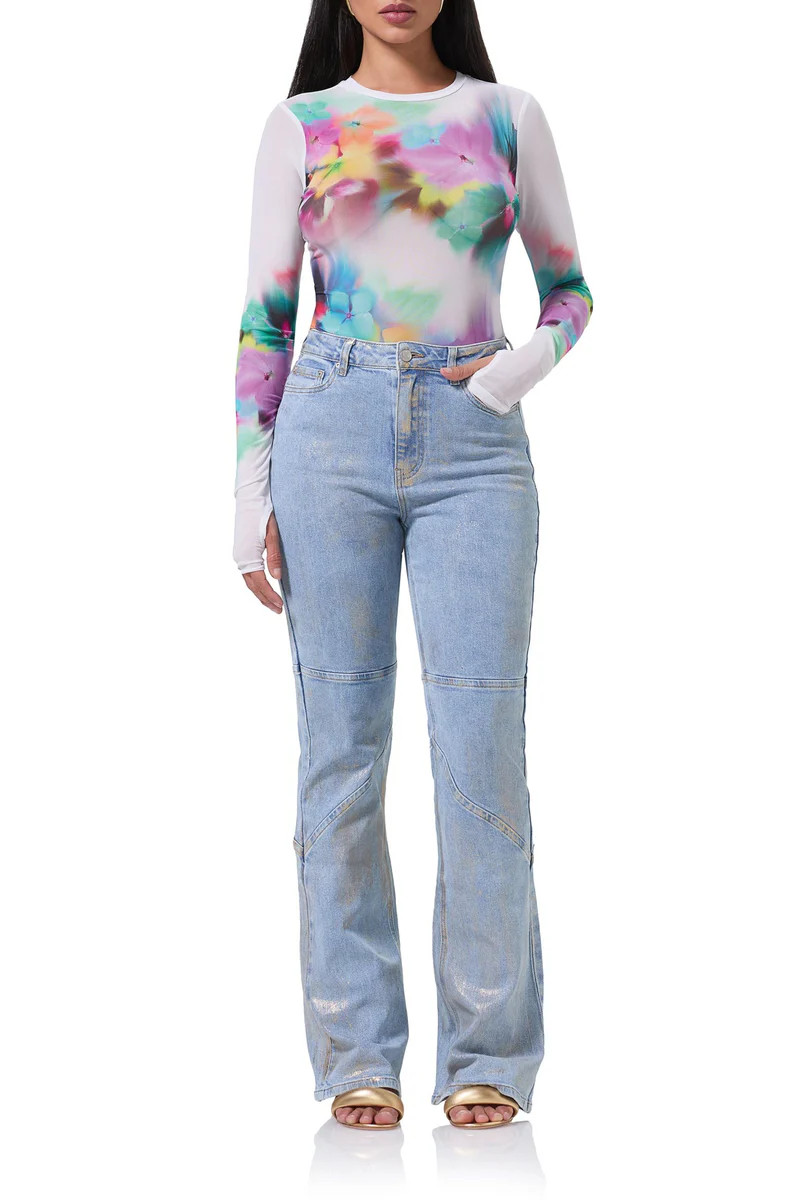 Kaylee Top - Blur Pansy | ShopAFRM