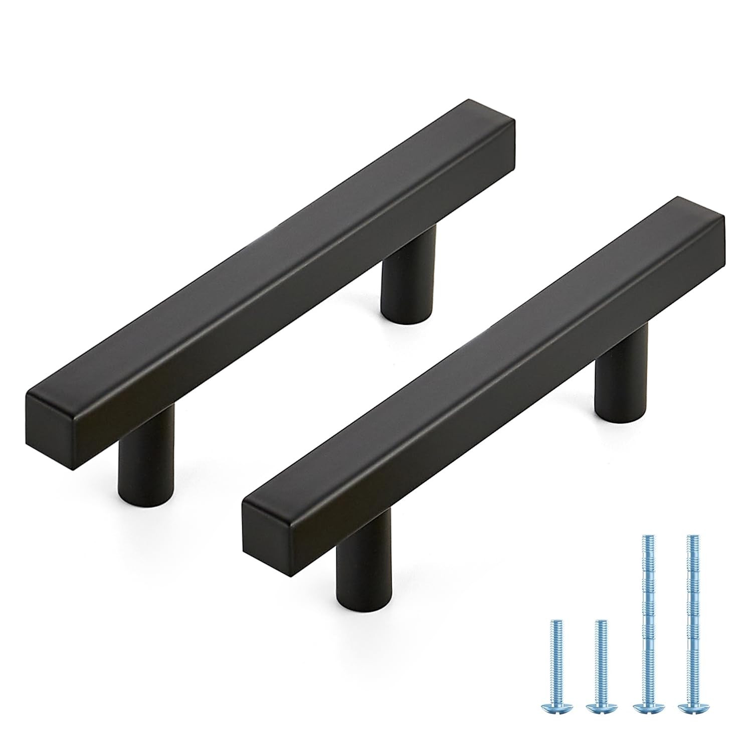 JOY DECOR 30 Pack 3 Inch Matte Black Square Cabinet Handles Stainless Steel Cabinet Hardware Pull... | Amazon (US)