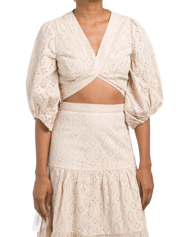 Mika Broderie Top | TJ Maxx