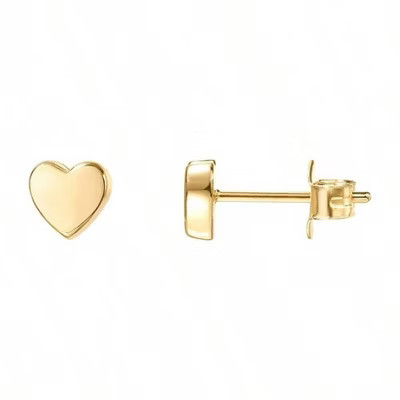 Sterling Silver Dainty Earrings with Bar, Dot, Heart, Triangle, Star, Cat for Women  Gold  Standard | Target