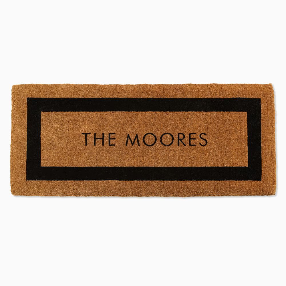 Coco Coir Monogram Doormat - Medium | West Elm (US)