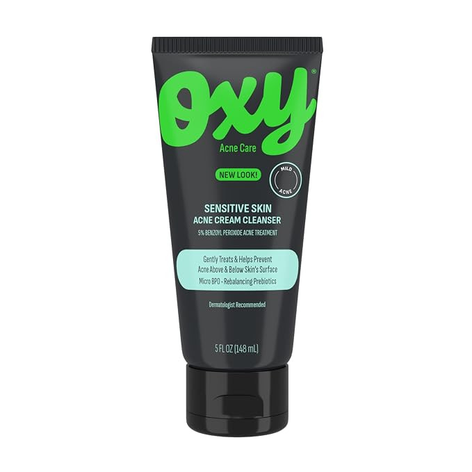 Oxy Sensitive Skin Acne Cream Cleanser | Amazon (US)
