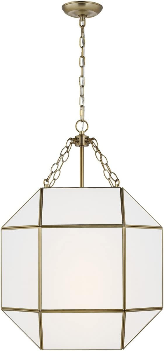 Sea Gull Lighting Morrison-3 Light Medium Pendant-Satin Brass Finish-Incandescent Lamping Type | Amazon (US)