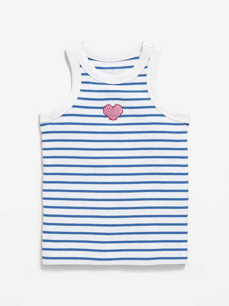 Fitted Ribbed Tank Top for Girls | Old Navy (US)