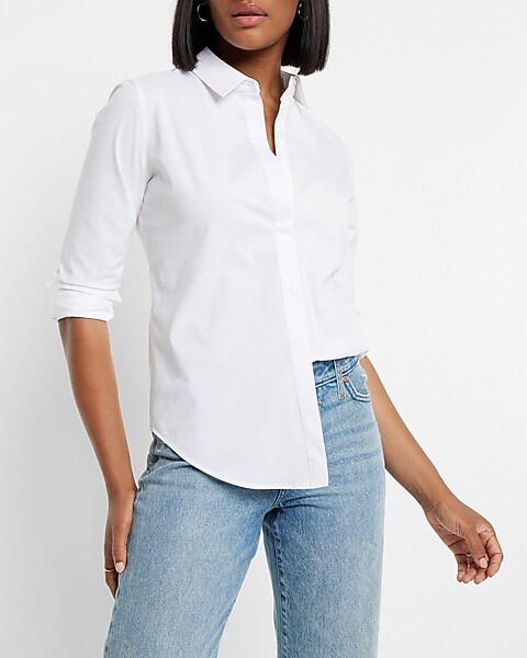 Long Sleeve Button Up Shirt | Express