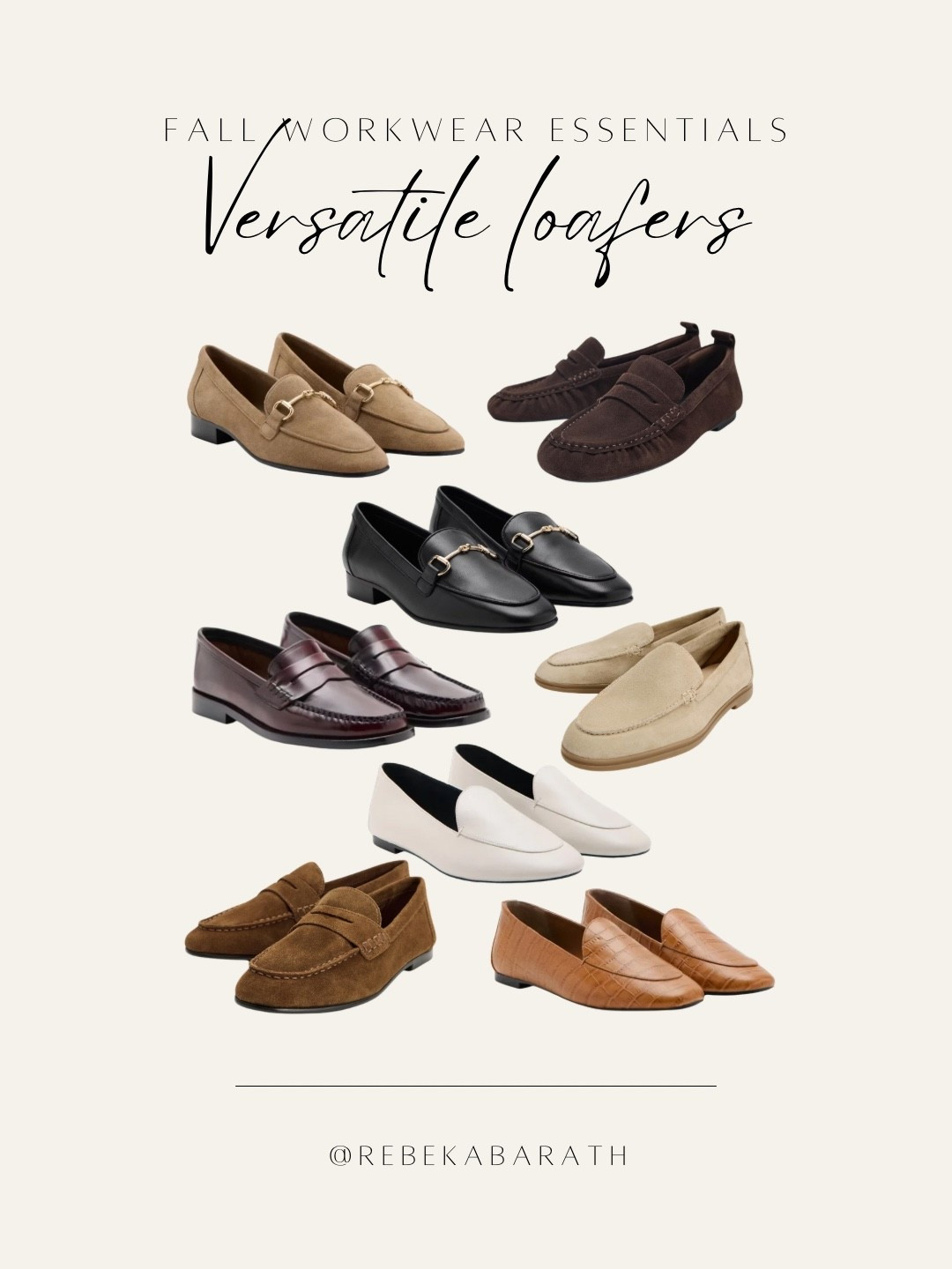 fall workwear essentials // versatile loafers

fall workwear | wardrobe edit | neutral outfits | fall shoes | the loafer edit

#LTKSeasonal