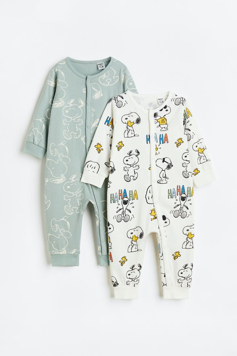 2-pack Printed Pajamas | H&M (US + CA)