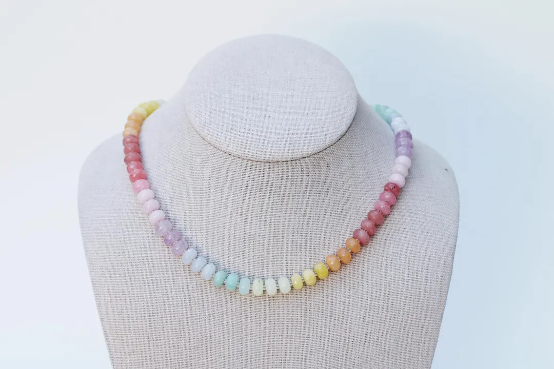 The Spring Fling Necklace | Glass Gemstone Necklace | Candy Stone Necklace | Colorful Bead Neckla... | Etsy (US)
