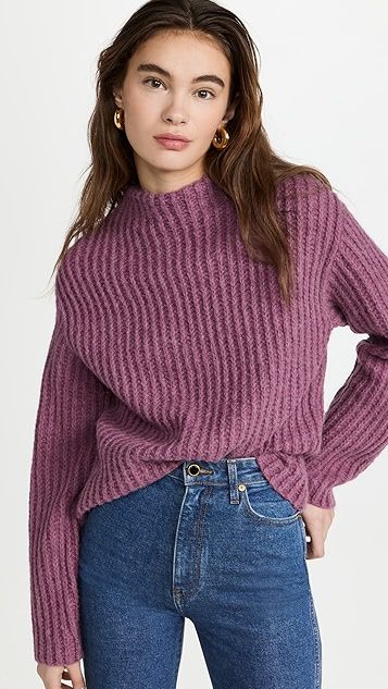 Ribbed Funnel Neck Sweater | Shopbop