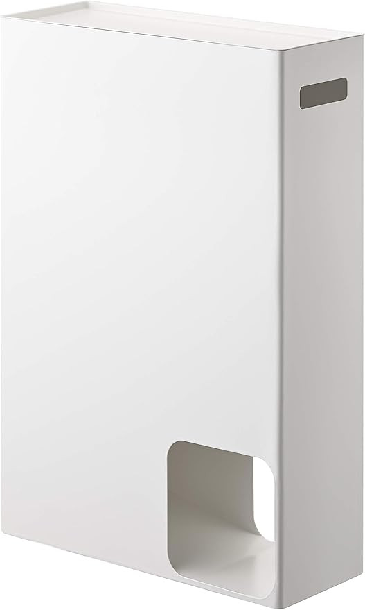 YAMAZAKI home 2294 Toilet Paper Stocker-Bathroom Storage Organizer Dispenser, One Size, White | Amazon (US)