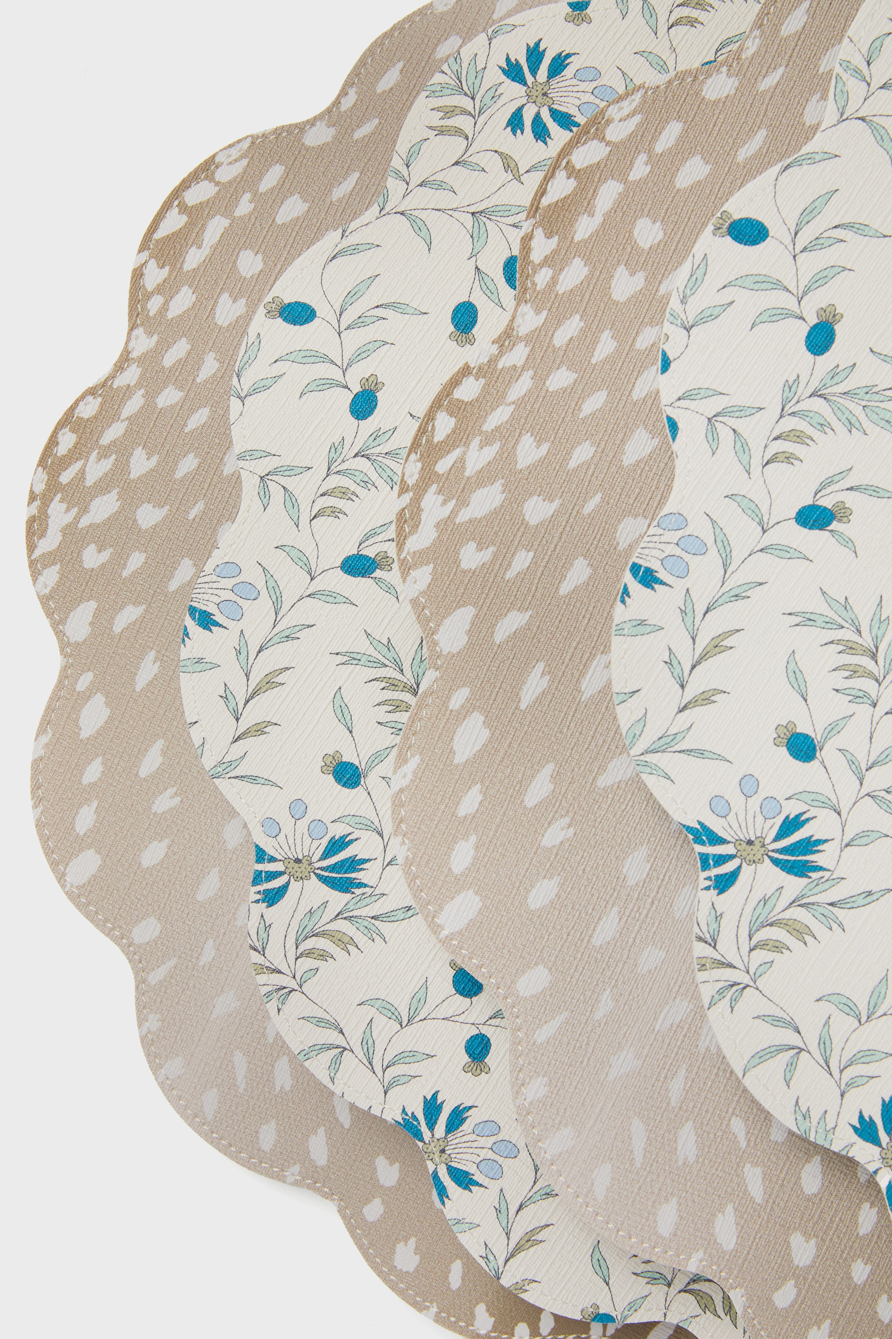 Tofino Botanical and Antelope Wipeable Placemats Set of 4 | Tuckernuck (US)