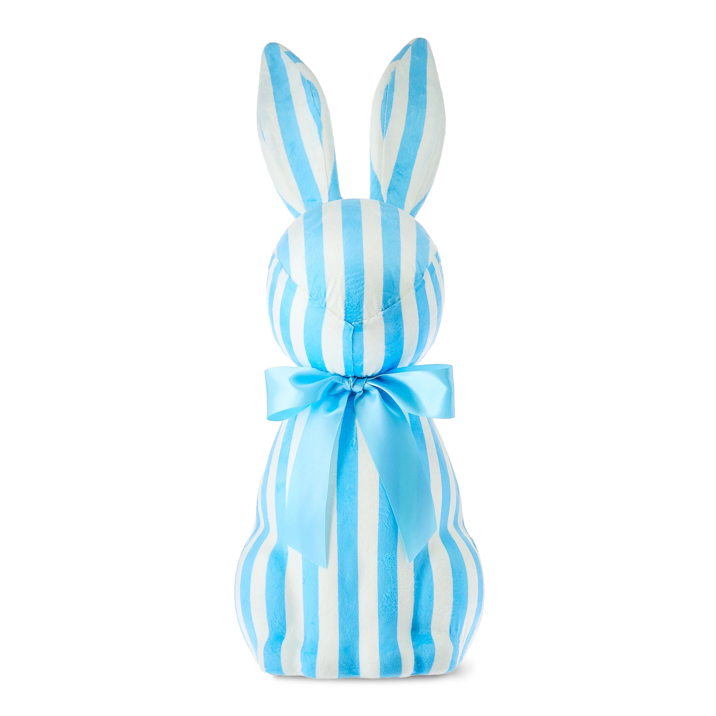 Jumbo Striped Bunny Tabletop Decoration, Blue and White, 27", Easter by Way To Celebrate | Walmart (US)