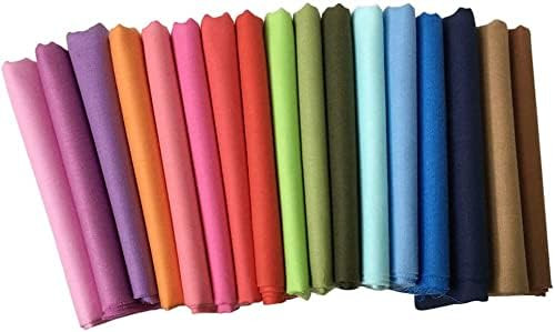 17 pcs 18" x 22"（46 * 56cm）Cotton Fat Quarter Bundle Assorted Colors Fabric Bundle Quilting F... | Amazon (US)