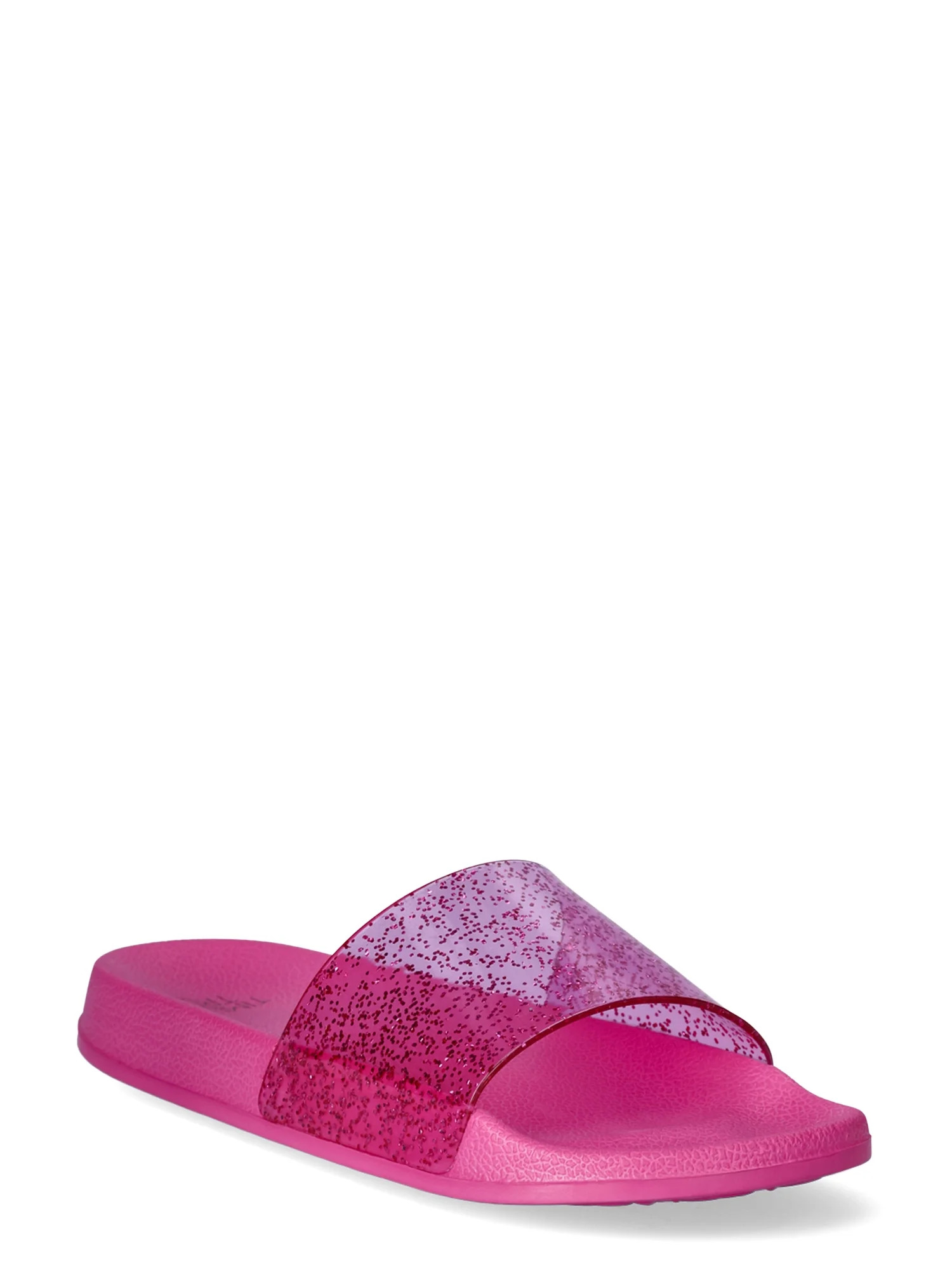 Time and Tru Women's Glitter Slide Sandals | Walmart (US)