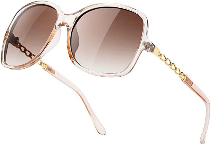Colrea Trendy Oversized Polarized Sunglasses for Women Fashion Big Large Frame Sun Glasses Shades... | Amazon (US)