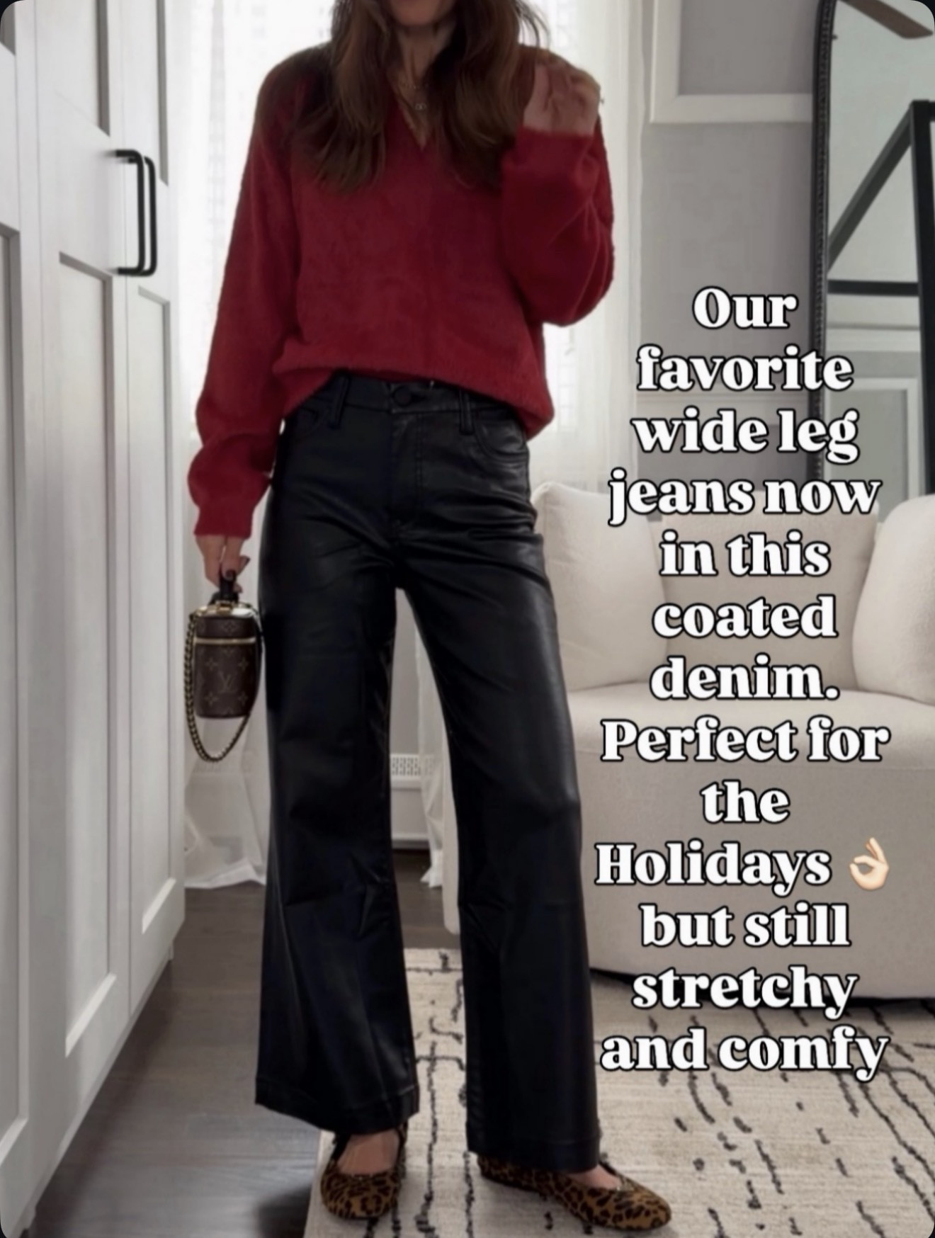 Our favorite wide leg jeans now in coated denim. Dressy but still comfy 👌🏼 🔗⬇️


#LTKOver40 #LTKSeasonal #LTKootd