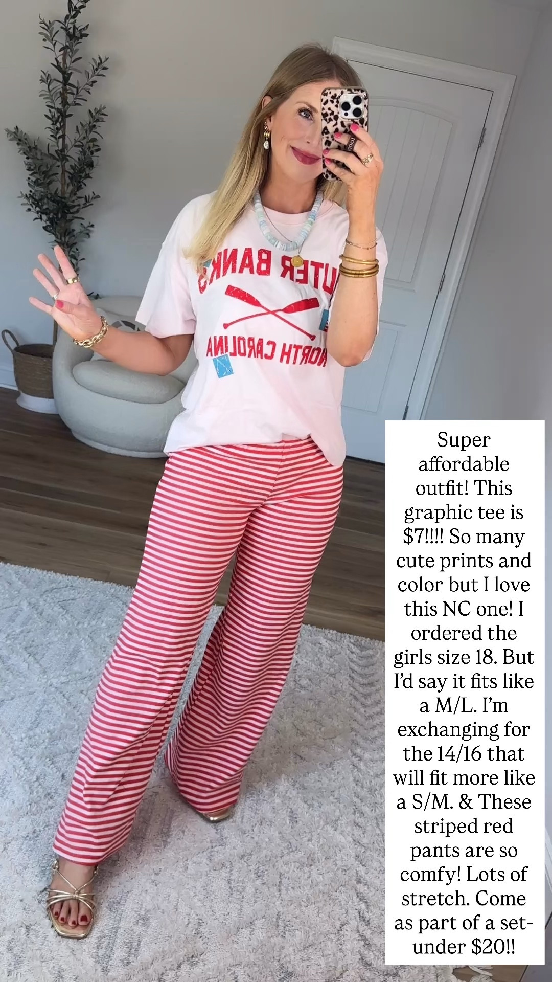 Walmart style, graphic tee, striped pants

#LTKootd #LTKmomlife