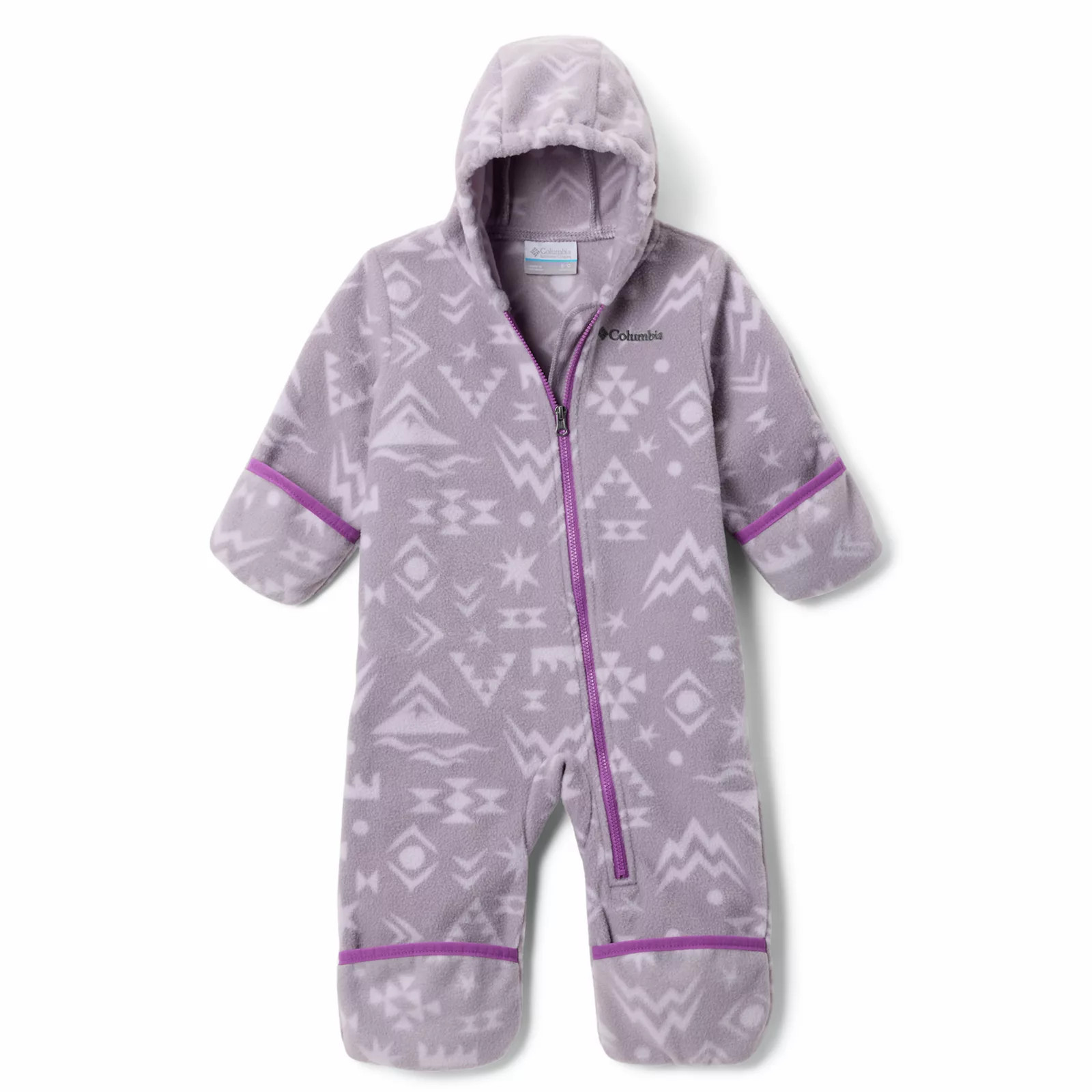 Baby Girl Columbia Snowtop II Fleece Lightweight Bunting, Girl's, Size: 12-18MONTH, Shale Purple Peaked | Kohl's