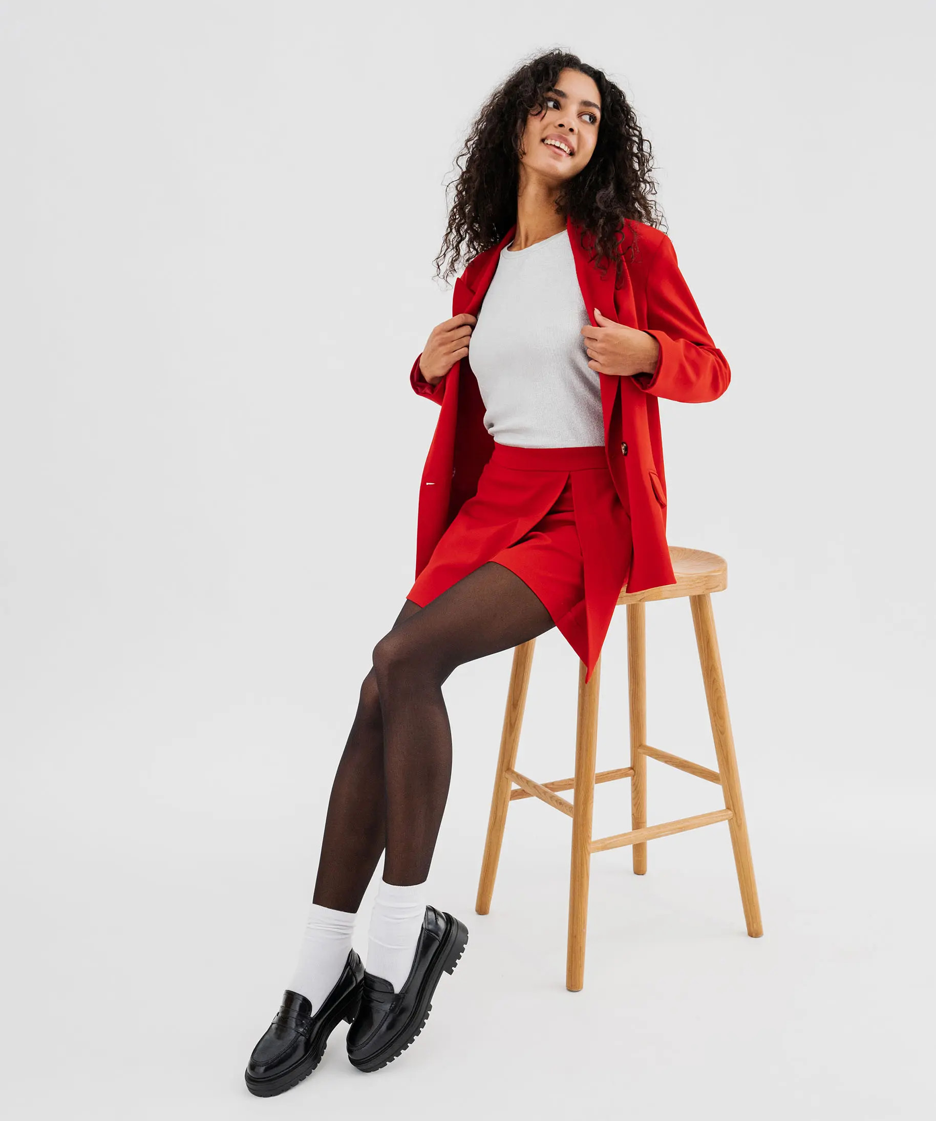 Jupe short fendue sur l’avant femme | Gemo