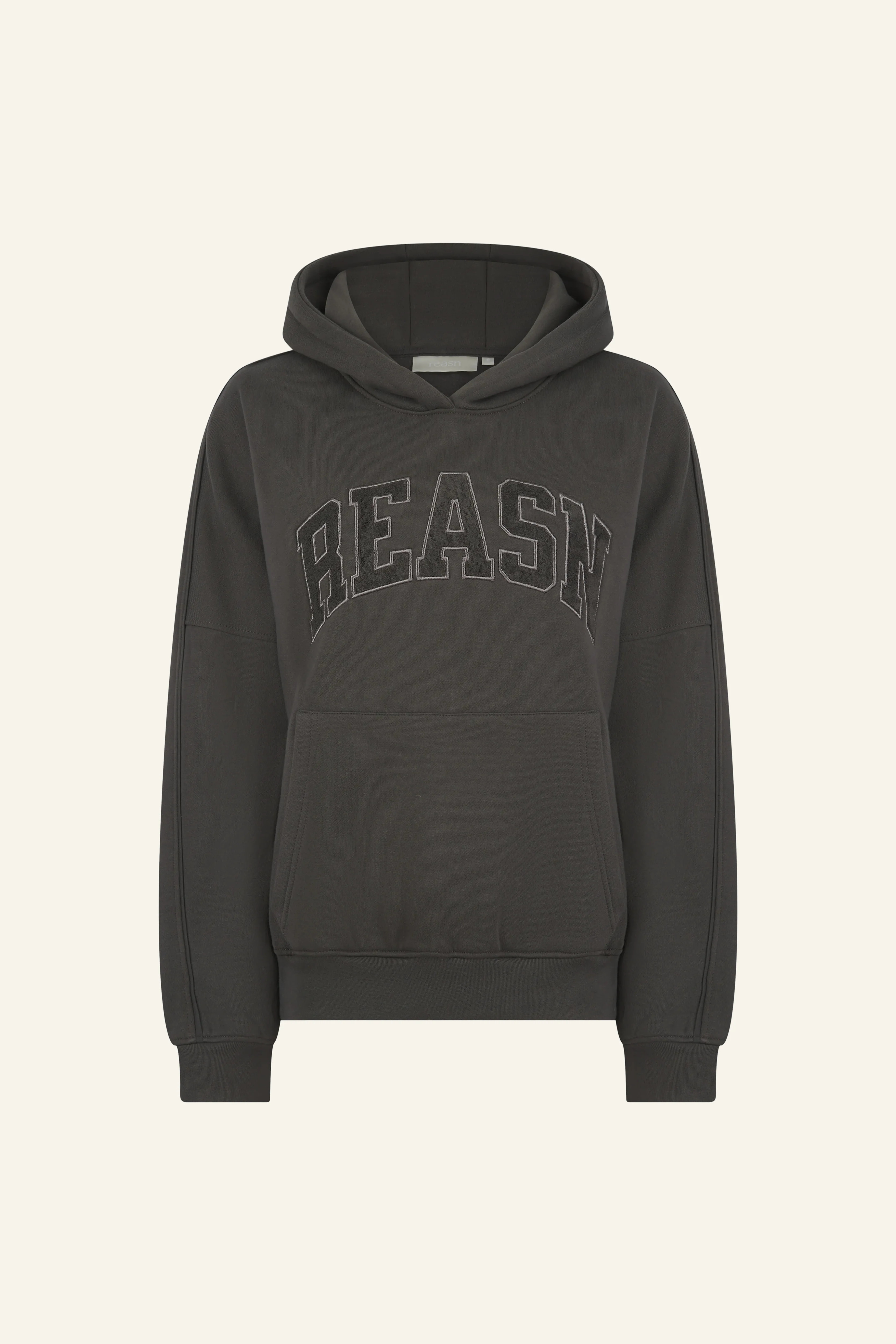 Oversized Branded Hoodie - Graphite | Reasn