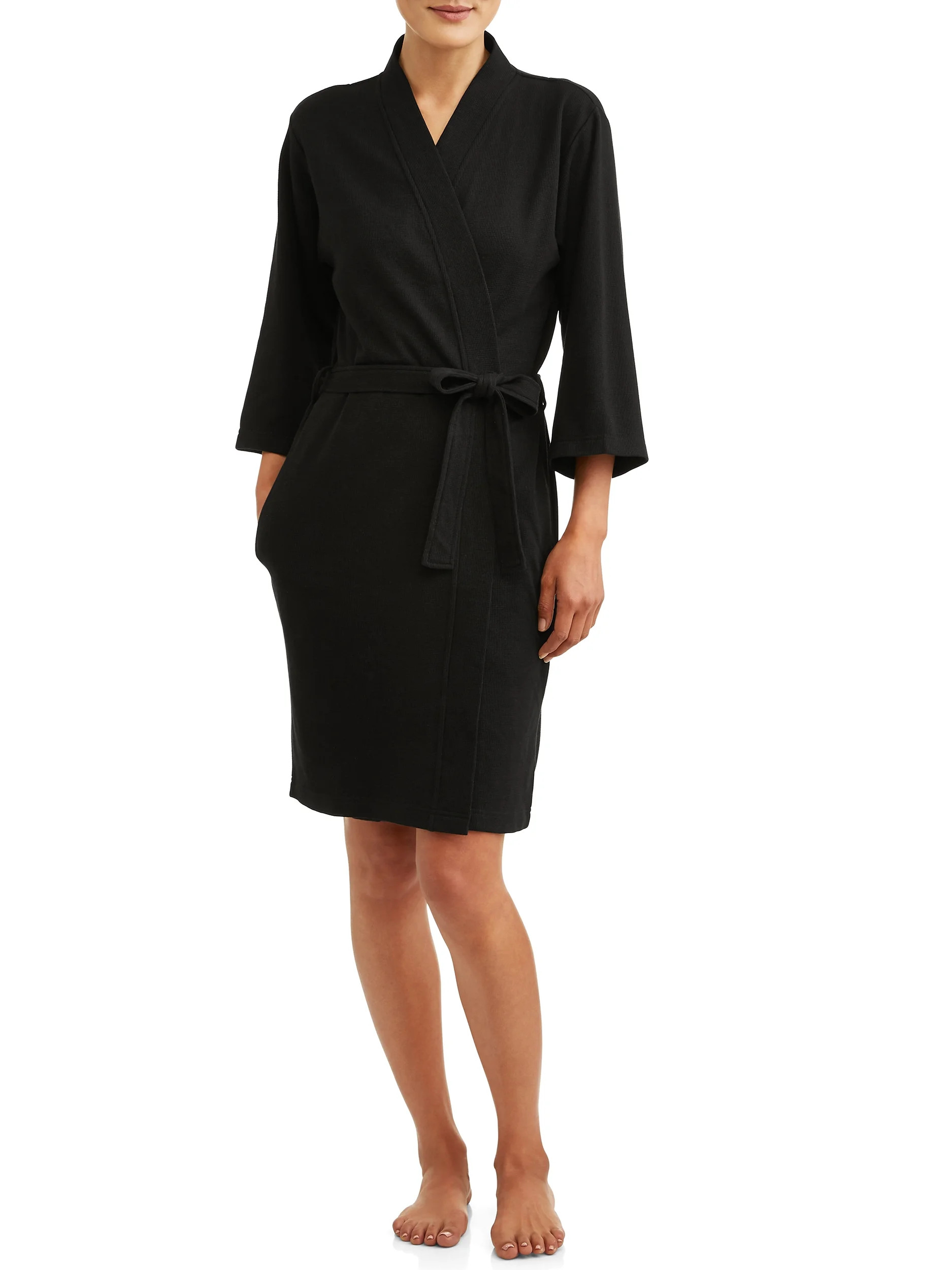 Lissome Women's and Women's Plus Waffle Wrap Robe | Walmart (US)