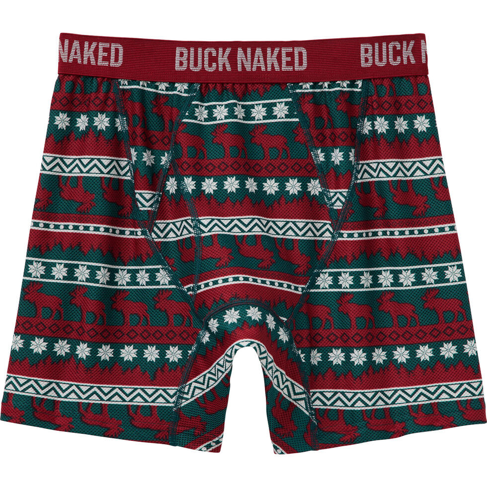 Men's Buck Naked Pattern Boxer Briefs | Duluth Trading Company