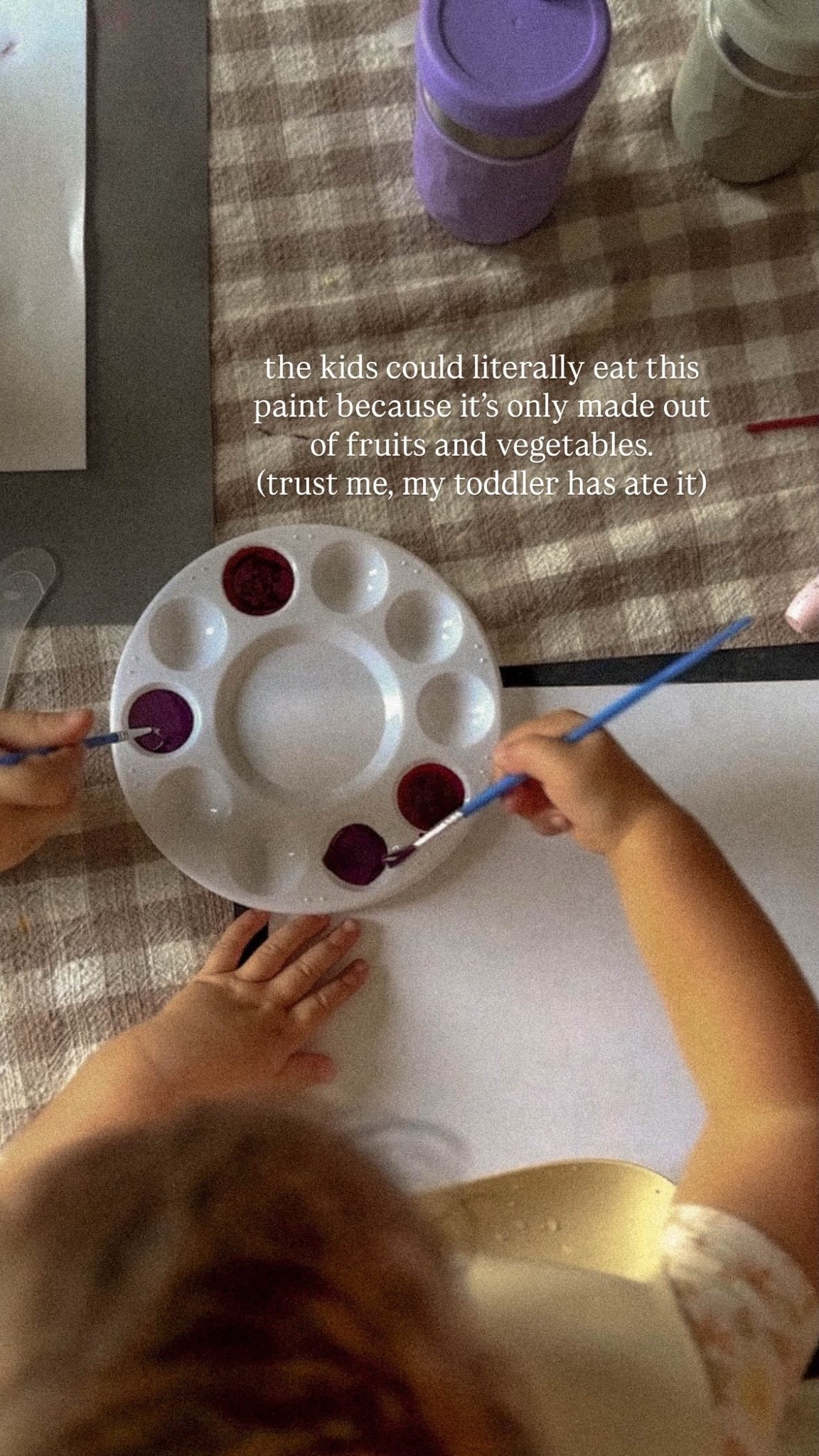 The only paint our kids use because our toddler likes to snack on it from time to time! So I found one she can actually eat😅😂

#LTKmomlife #LTKKids #LTKdayinmylife