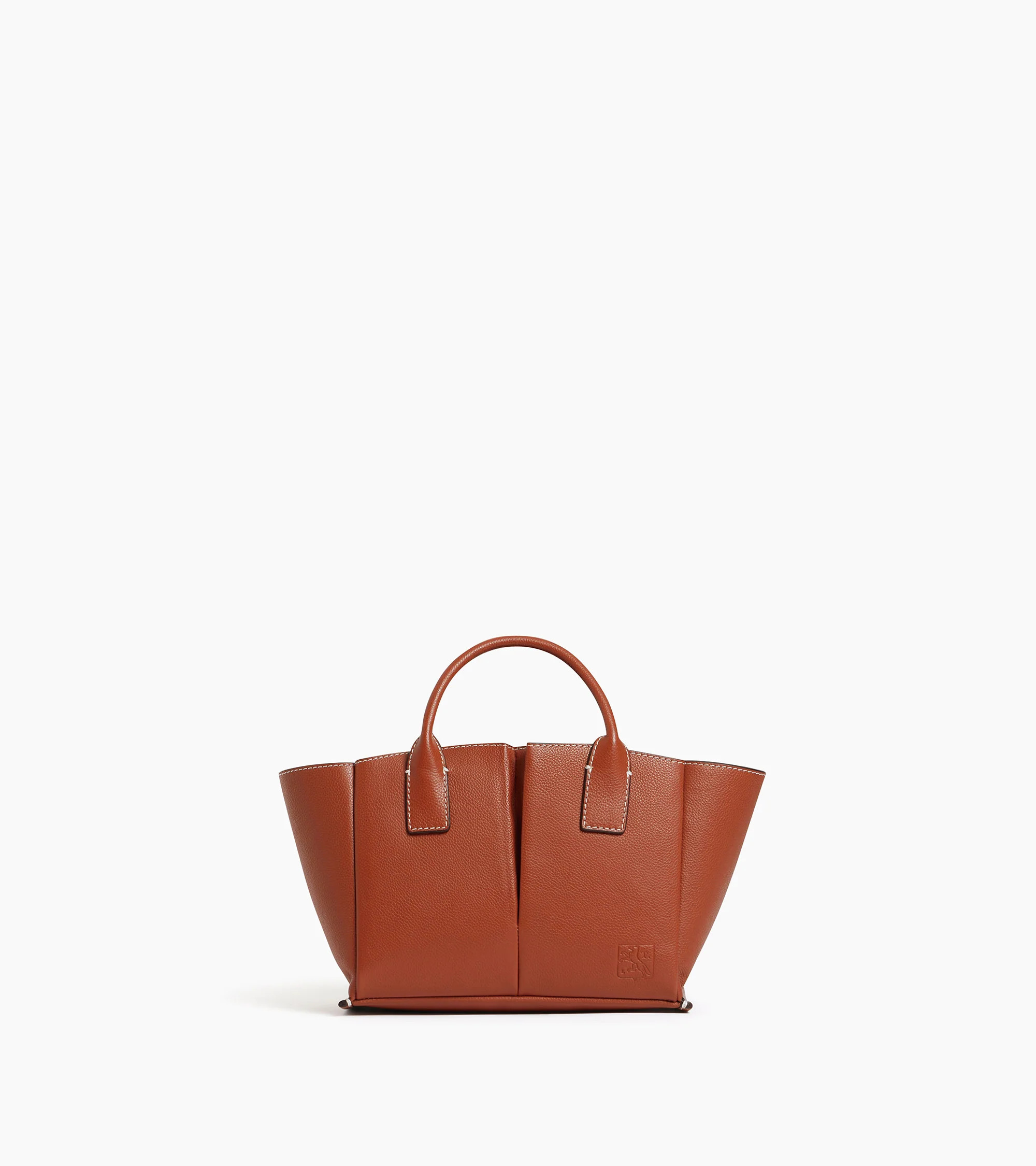 Elenasmall  handbag in pebbled leather | Le Tanneur